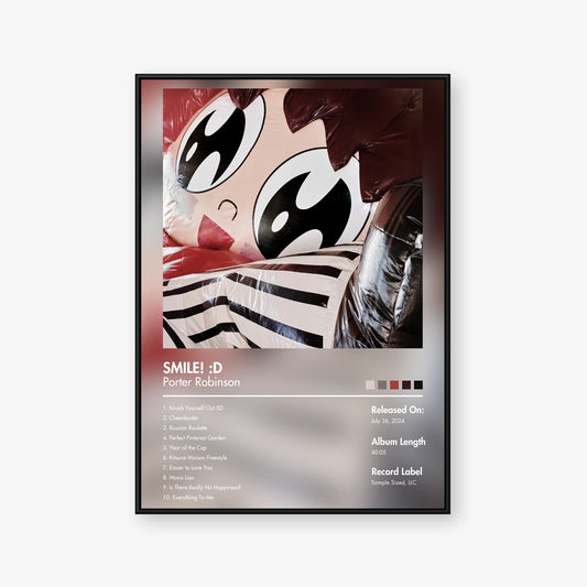 Porter Robinson — SMILE Album Poster — Blur frame mockup