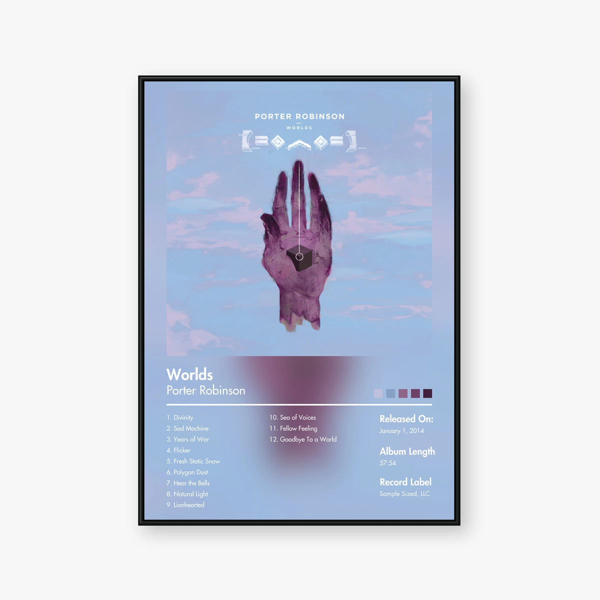 Porter Robinson — Worlds Album Poster — Blur frame mockup