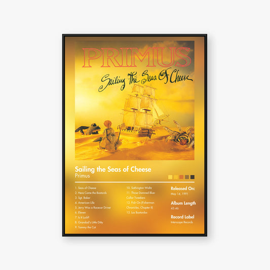 Primus — Sailing the Seas of Cheese Album Poster — Blur frame mockup