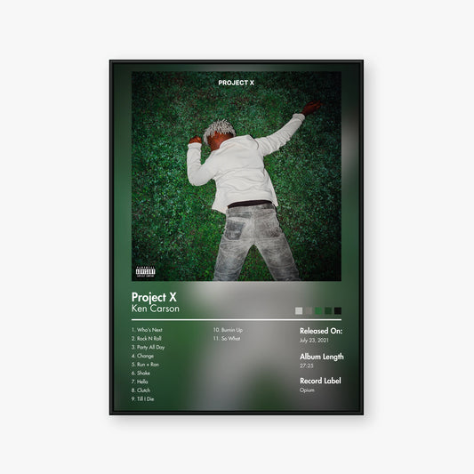 Project X — Project X Album Poster — Blur frame mockup