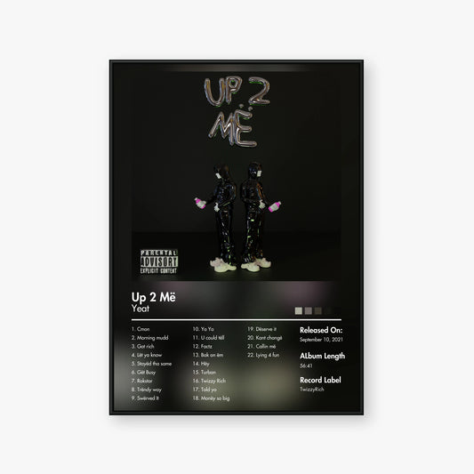 RADD — Up 2 Me Album Poster — Blur frame mockup