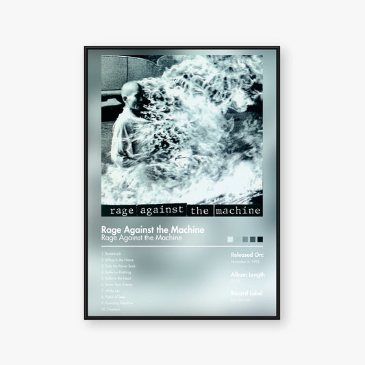 Rage Against the Machine — Rage Against the Machine Album Poster — Blur frame mockup
