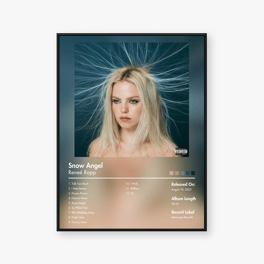 Reneé Rapp — Snow Angel Album Poster — Blur frame mockup