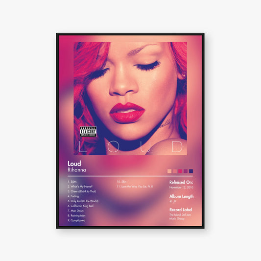 Rihanna — Loud Album Poster — Blur frame mockup