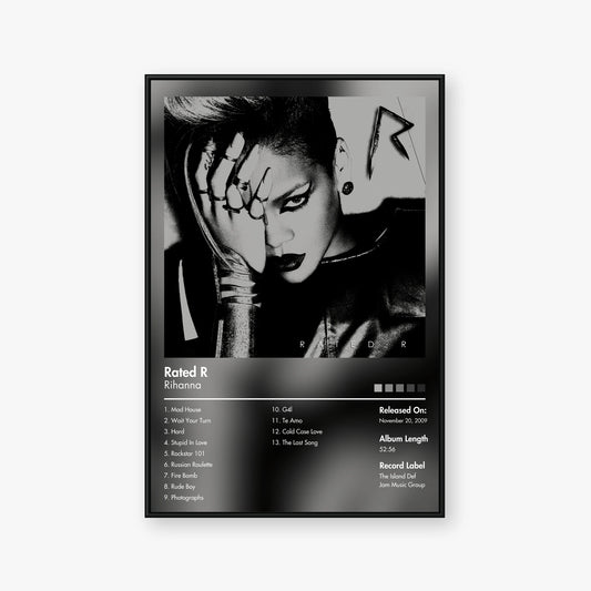 Rihanna — Rated R Album Poster — Blur frame mockup