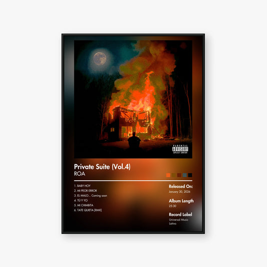 ROA — Private Suite (Vol. 4) Album Poster — Blur frame mockup
