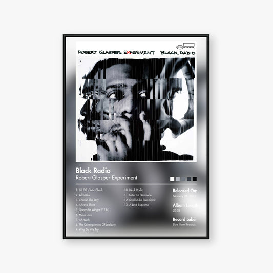 Robert Glasper Experiment — Black Radio Album Poster — Blur frame mockup