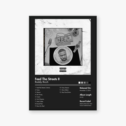 Roddy Ricch — Feed tha Streets II Album Poster — Blur frame mockup