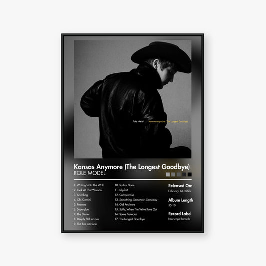 ROLE MODEL — Kansas Anymore The Longest Goodbye Album Poster — Blur frame mockup