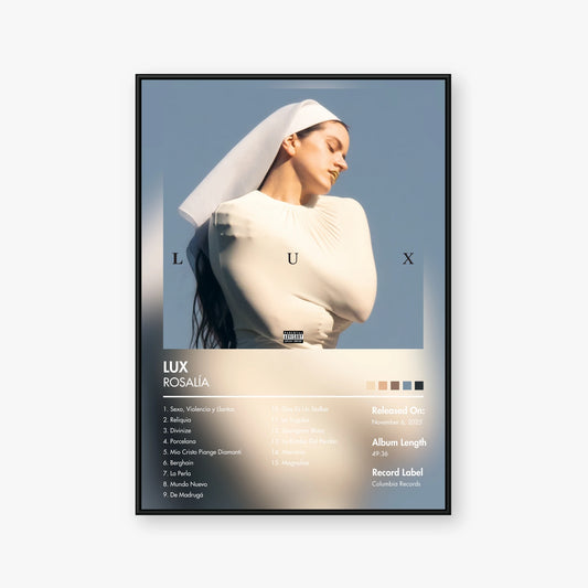 ROSALÍA — LUX Album Poster — Blur frame mockup