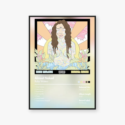 Ruby Waters — Almost Naked Album Poster — Blur frame mockup