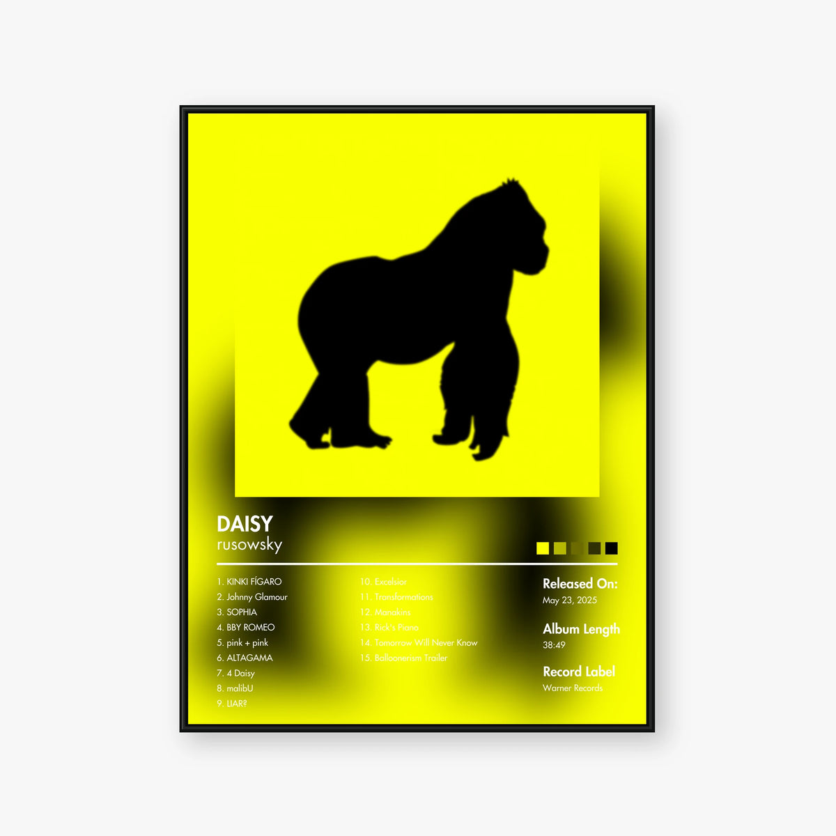 rusowsky — DAISY Album Poster — Blur frame mockup