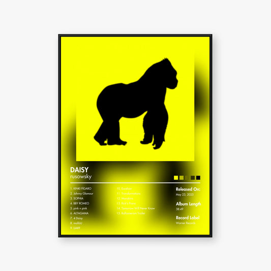 rusowsky — DAISY Album Poster — Blur frame mockup