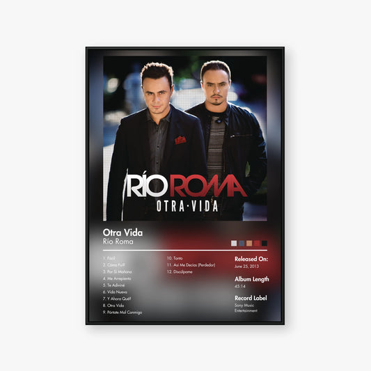 Río Roma — Otra vida Album Poster — Blur frame mockup