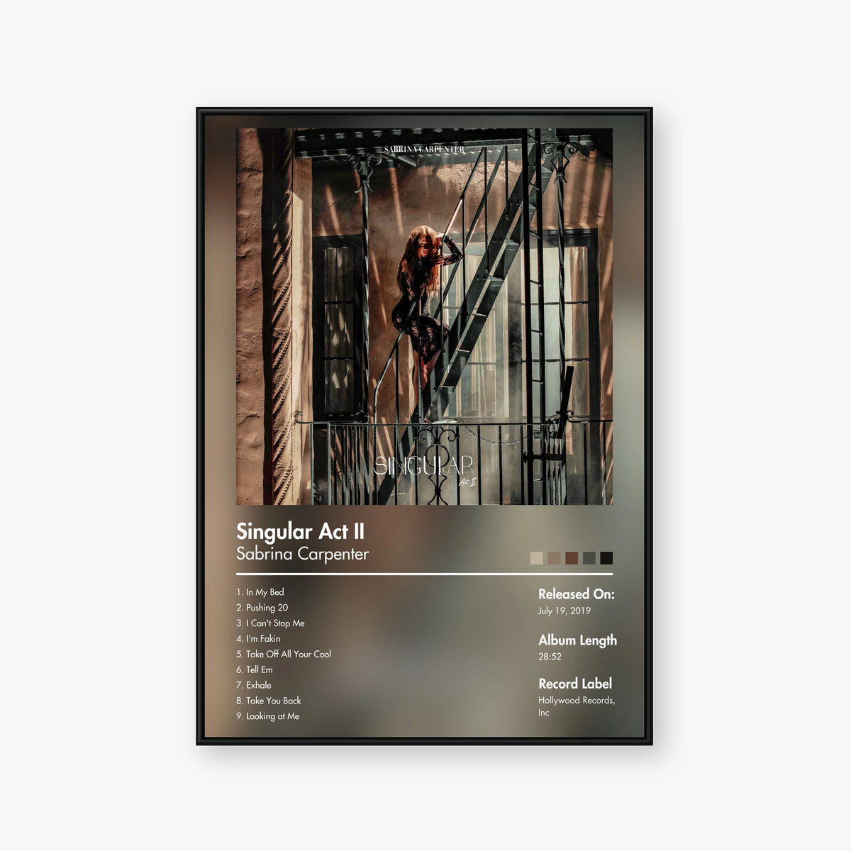 Sabrina Carpenter — Singular: Act II Album Poster — Blur frame mockup