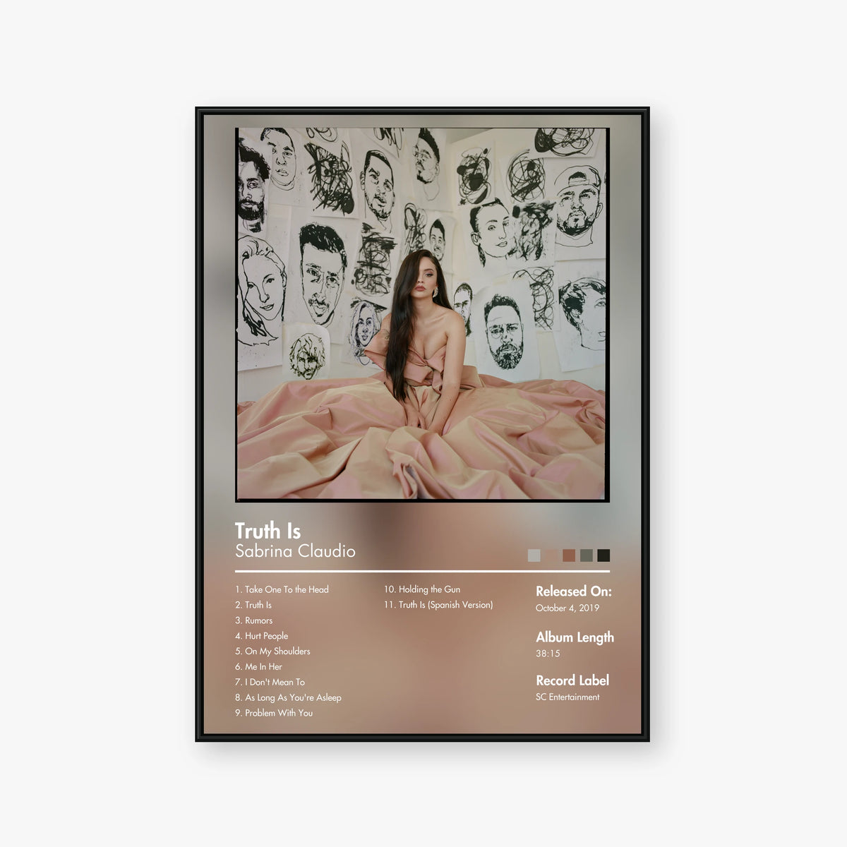 Sabrina Claudio — Truth Is Album Poster — Blur frame mockup