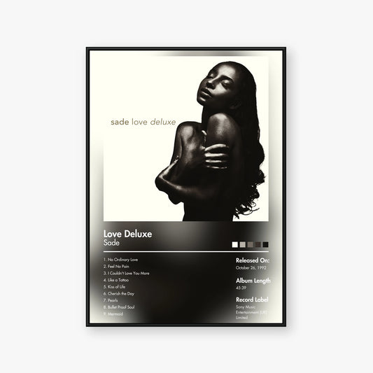 Sade — Love Deluxe Album Poster — Blur frame mockup