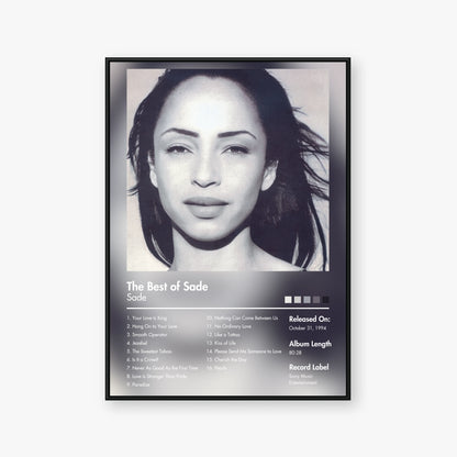 Sade — The Best of Sade Album Poster — Blur frame mockup