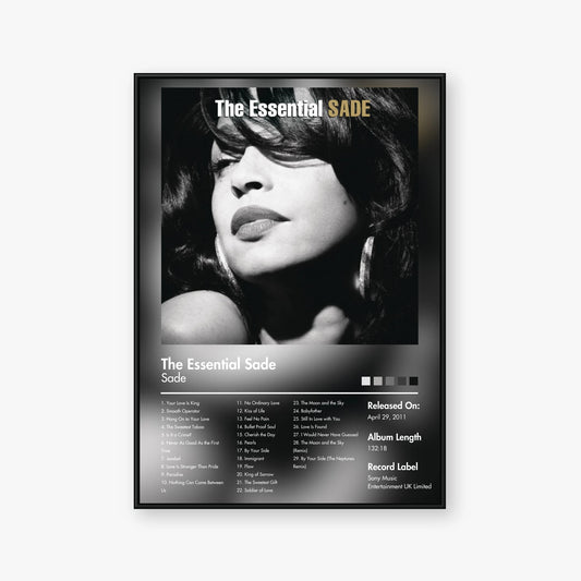 Sade — The Essential Sade Album Poster — Blur frame mockup