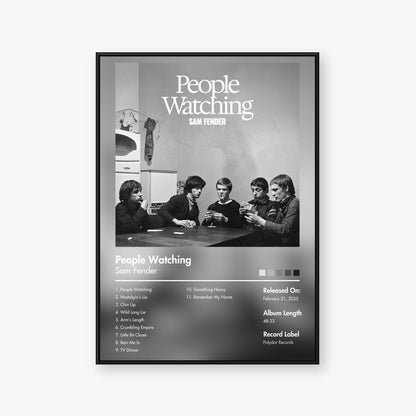 Sam Fender — People Watching Album Poster — Blur frame mockup