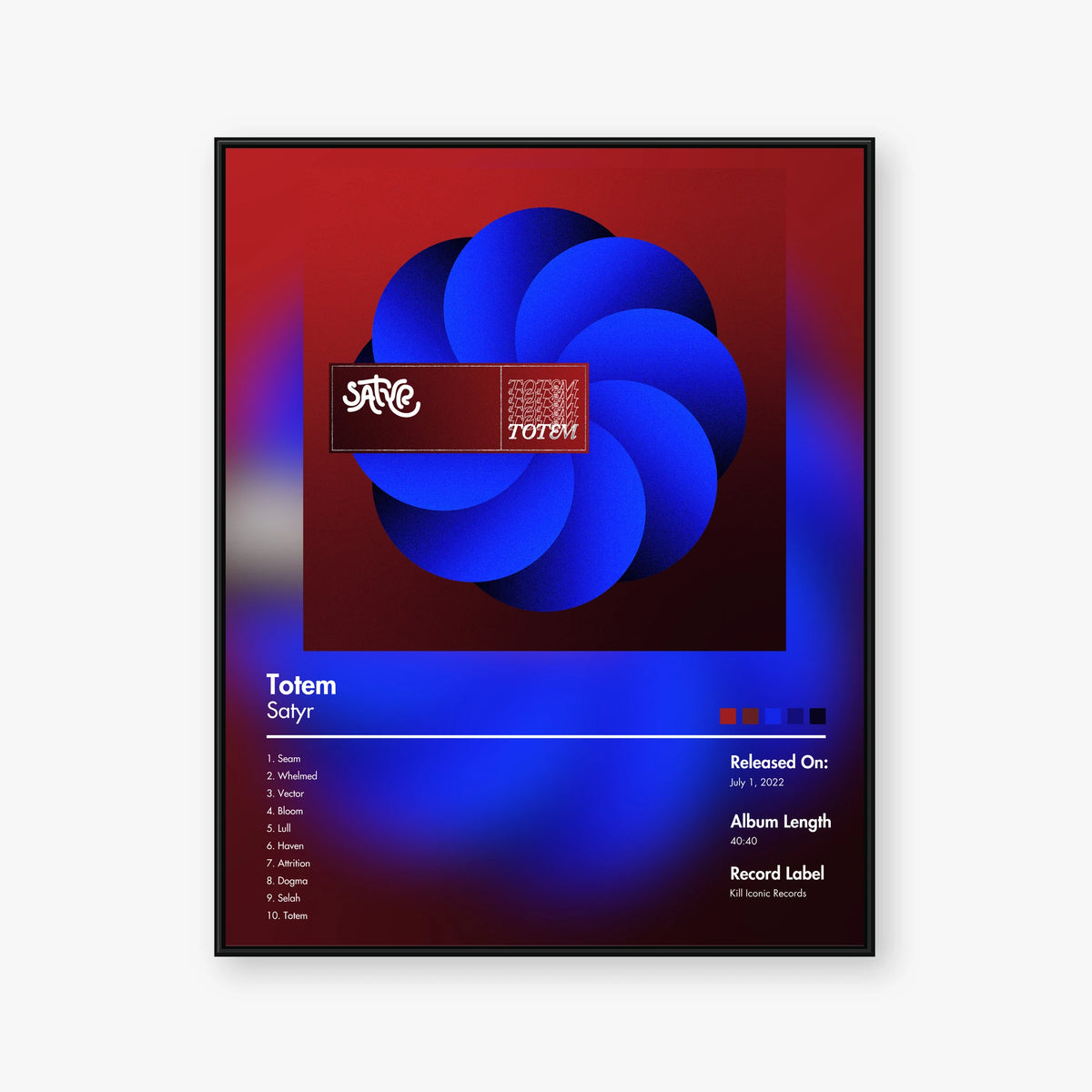 Satyr — Totem Album Poster — Blur frame mockup