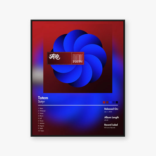 Satyr — Totem Album Poster — Blur frame mockup