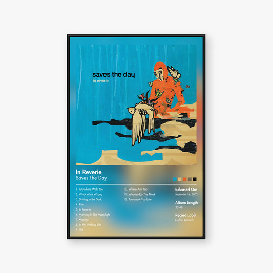Saves the Day — In Reverie Album Poster — Blur frame mockup
