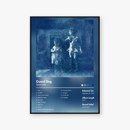 Searows — Guard Dog Album Poster — Blur frame mockup