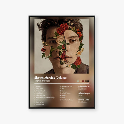 Shawn Mendes — Shawn Mendes (Deluxe) Album Poster — Blur frame mockup