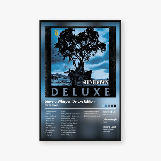 Shinedown — Leave a Whisper (Deluxe Edition) Album Poster — Blur frame mockup