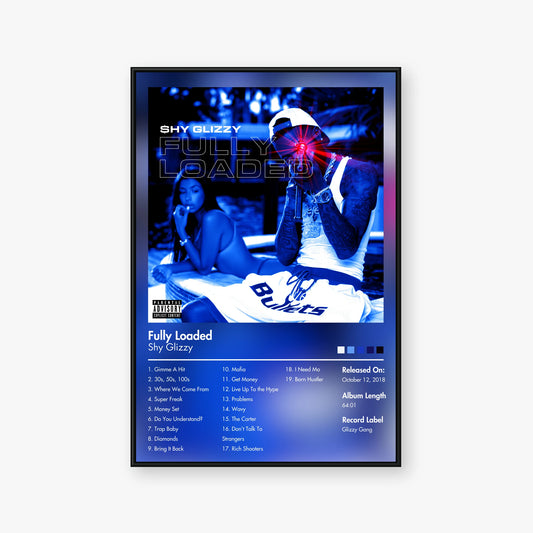 Shy Glizzy — Fully Loaded Album Poster — Blur frame mockup