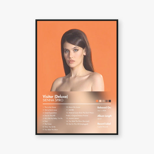 SIENNA SPIRO — Visitor (Deluxe) Album Poster — Blur frame mockup