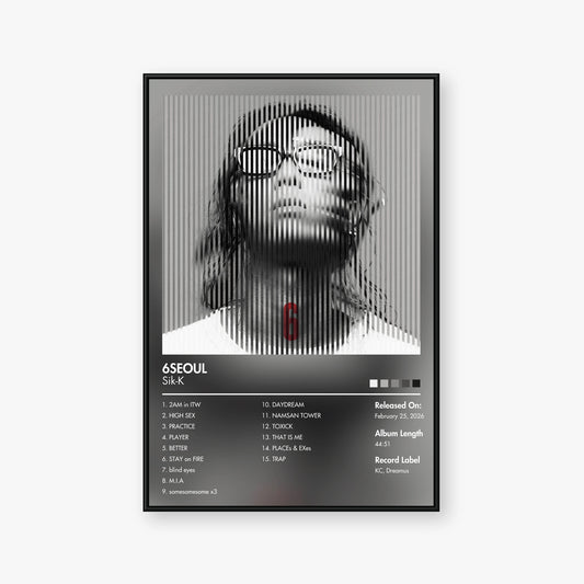 Sik-k — 6SEOUL Album Poster — Blur frame mockup