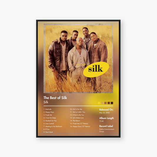 Silk — The Best of Silk Album Poster — Blur frame mockup