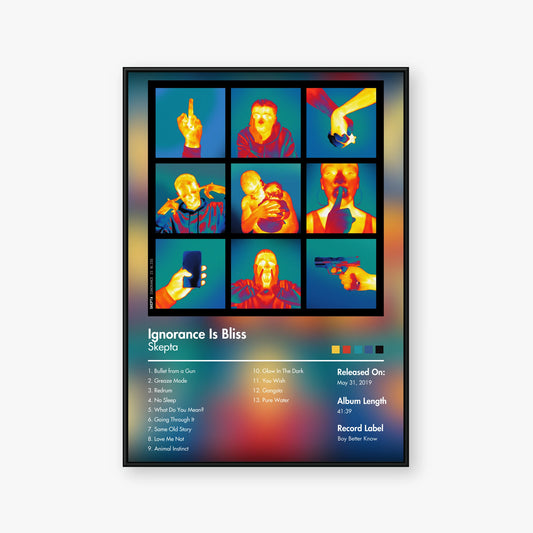 Skepta — Ignorance is Bliss Album Poster — Blur frame mockup