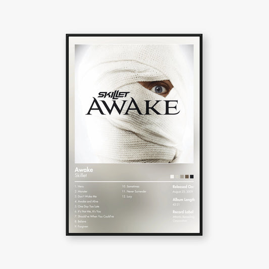 Skillet — Awake Album Poster — Blur frame mockup