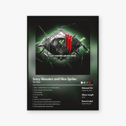 Skrillex — Scary Monsters and Nice Sprites Album Poster — Blur frame mockup
