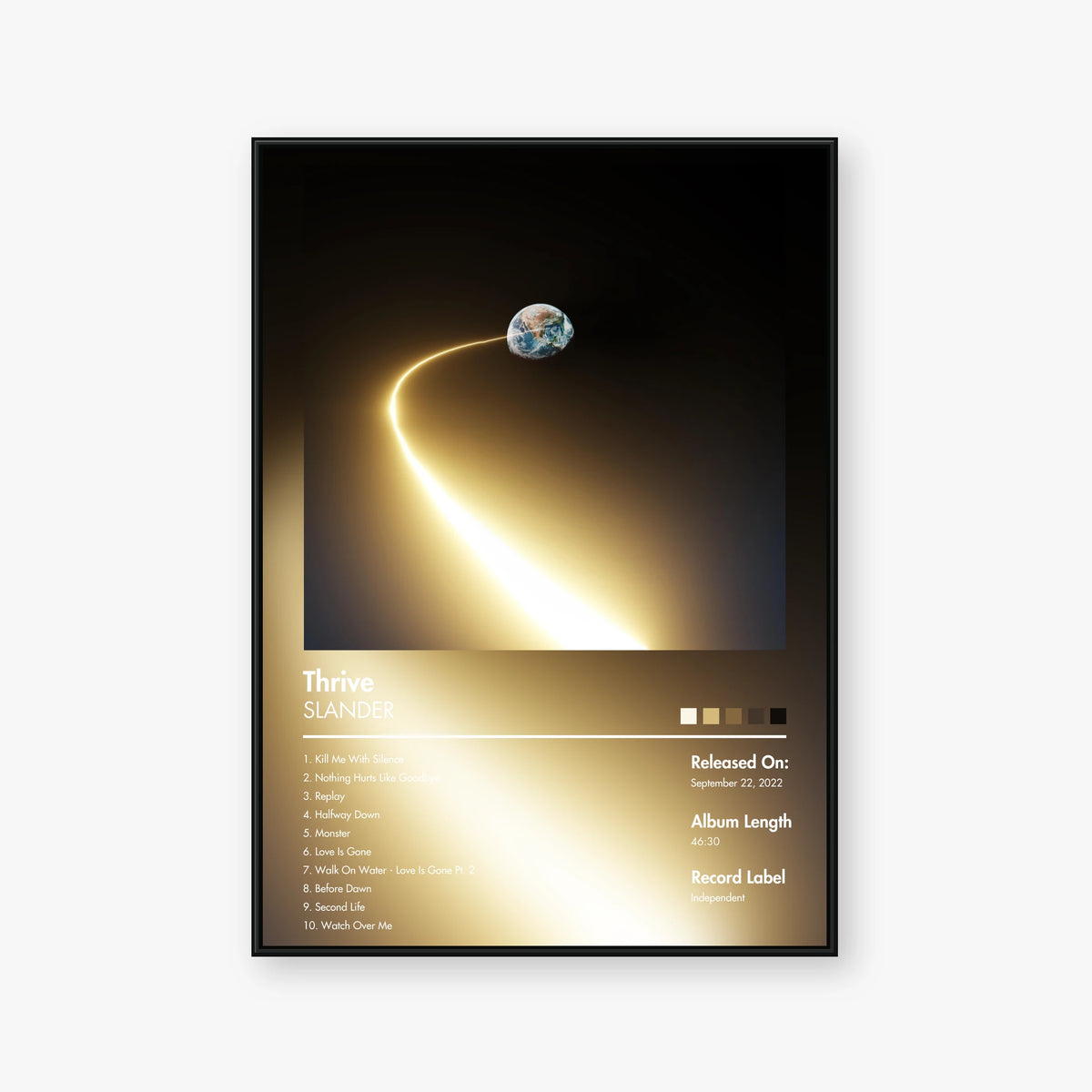 Slander — Thrive Album Poster — Blur frame mockup