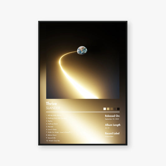 Slander — Thrive Album Poster — Blur frame mockup