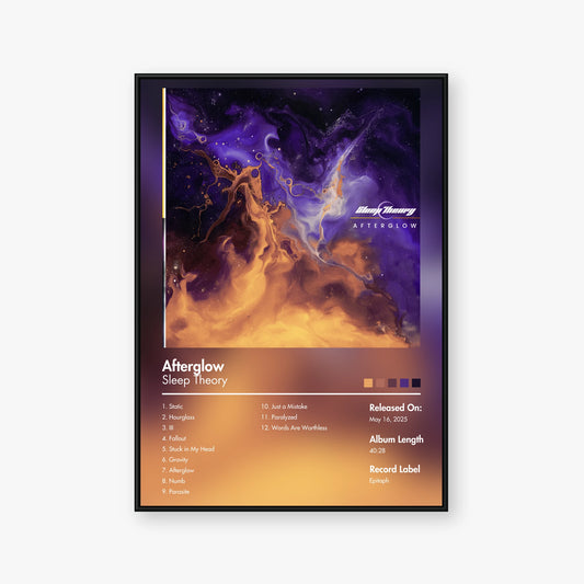 Sleep Theory — Afterglow Album Poster — Blur frame mockup