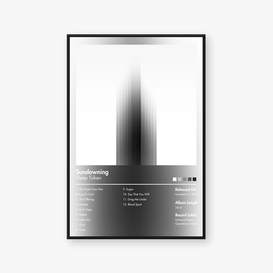 Sleep Token — Sundowning Album Poster — Blur frame mockup