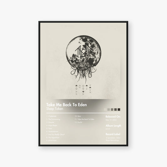 Sleep Token — Take Me Back to Eden Album Poster — Blur frame mockup