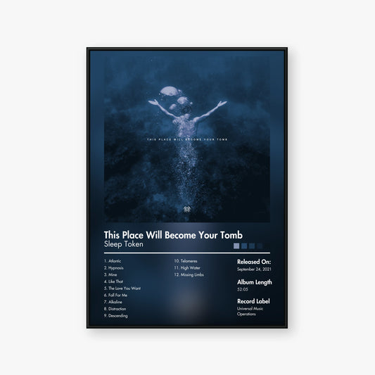 Sleep Token — This Place Will Become Your Tomb Album Poster — Blur frame mockup