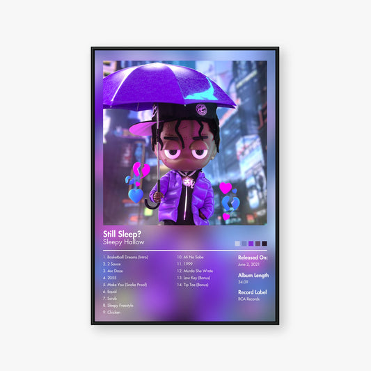 Sleepy Hallow — Still Sleep? Album Poster — Blur frame mockup