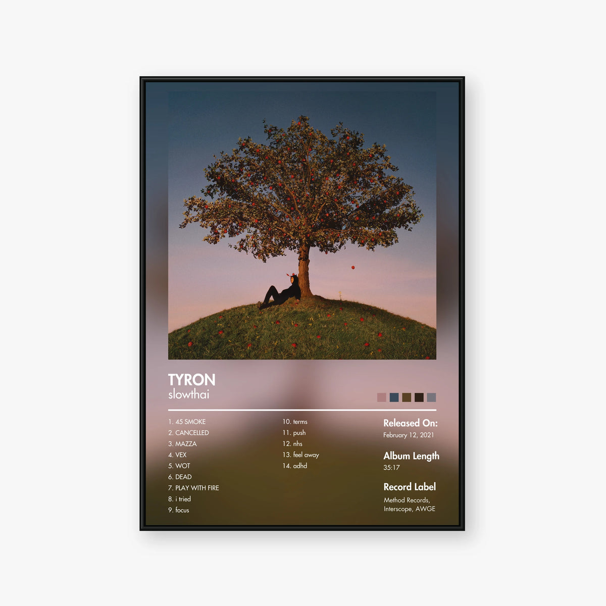slowthai — TYRON Album Poster — Blur frame mockup