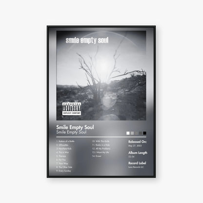 Smile Empty Soul — Smile Empty Soul Album Poster — Blur frame mockup
