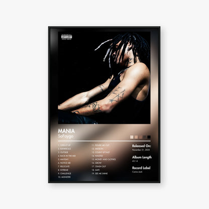 SoFaygo — MANIA Album Poster — Blur frame mockup
