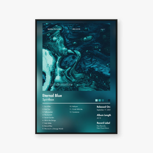 Spiritbox — Eternal Blue Album Poster — Blur frame mockup