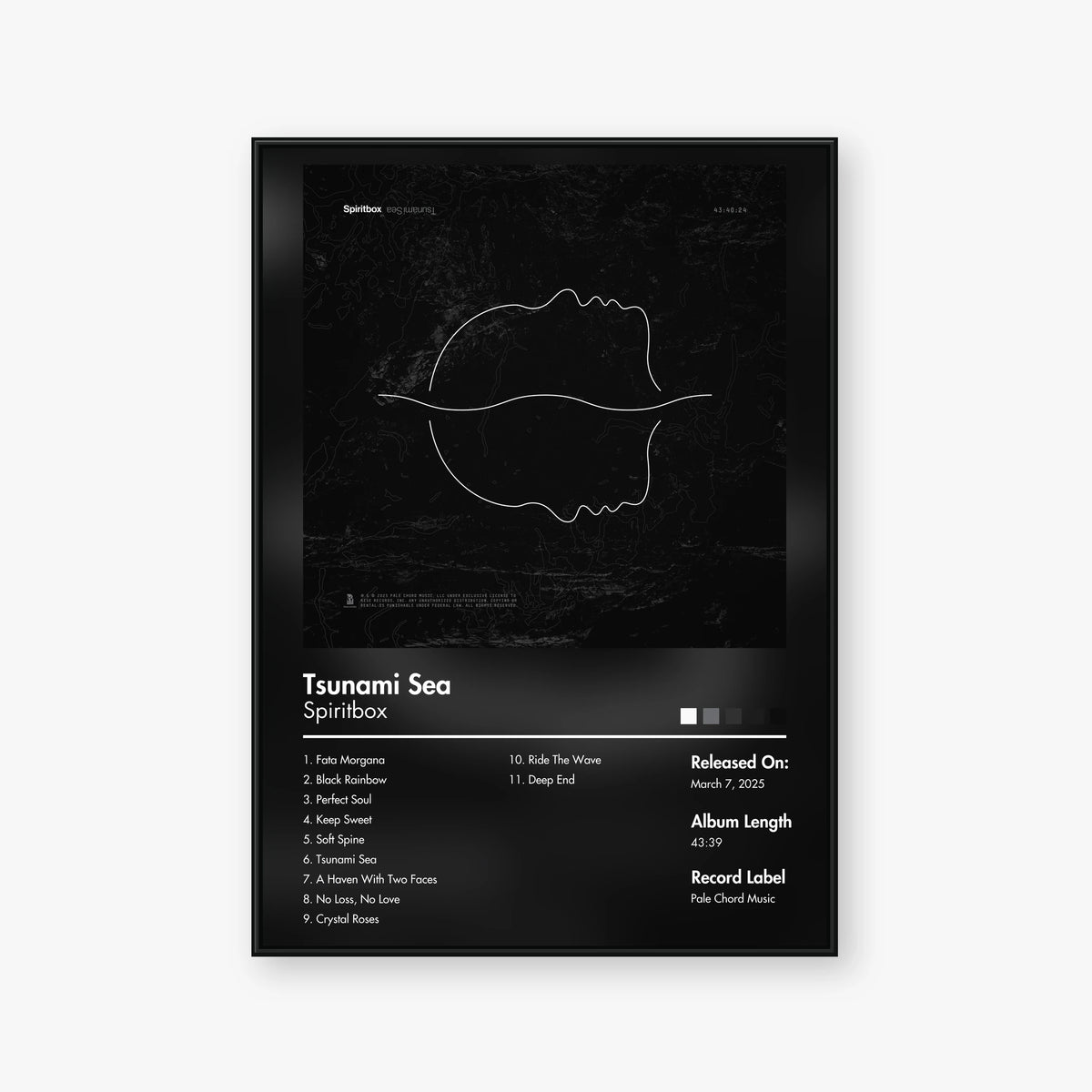 Spiritbox — Tsunami Sea Album Poster — Blur frame mockup