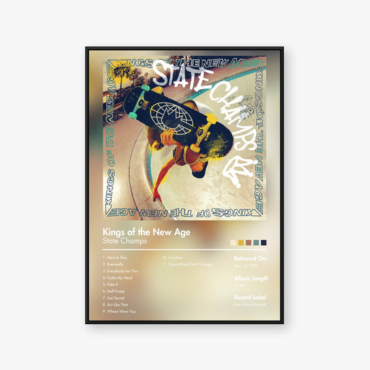 State Champs — Kings of the New Age Album Poster — Blur frame mockup